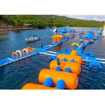 Large Inflatable Water Obstacle , Aqua Blow Up Water Park CE Approved for sale