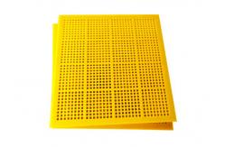 China Tensioned PU Ming Screen Mesh , Dewatering Polyurethane Vibration Sieve Panel supplier
