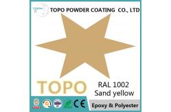 China RAL1002 High Gloss Powder Coat , Epoxy Polyester Textured Powder Coat Spray supplier