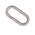 Egg Shape Stainless Steel Locking Carabiner Spring Hook Clip Quicklinks for sale