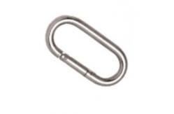 China Egg Shape Stainless Steel Locking Carabiner Spring Hook Clip Quicklinks supplier