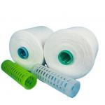 20s/2, 20/3, 40/2, 40/3 Raw White 100% Polyester Ring Spun Yarn Use For Dyeing Yarn for sale
