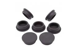 China Customized Silicone Rubber Accessories With Black Silicone Rubber Plug And End Caps supplier