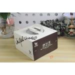 Printing Colorful Square Cake Packaging Box / Container With Die Cutting Handle for sale