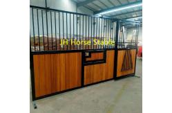 China Custom-made Economical Horse Stall Panels with V-Yoke Window Sliding Door supplier
