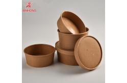 China Biodegradable Logo Printing 12oz Disposable Paper Containers supplier