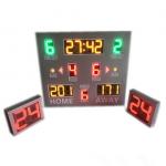 Digital Wireless Control LED Basketball Scoreboard With Shot Clock In 3 kinds Of Colors for sale