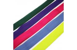 China 2cm Stock Plush Nylon Spandex Fold Over Elastic For Cloth supplier