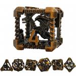 Hollow Multi -Noodle Metal Dice Flying Dragon Dungeon And Dragon DND for sale
