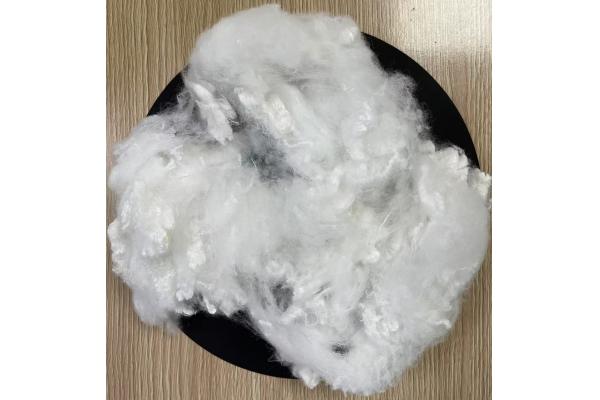 Virgin Polyester Staple Fiber 6D 65mm White High Tear Resistance
