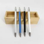 Wholesale Advertising Press Logo Ball Pen 1.0mm Colorful Retractable Ballpoint Pen for sale