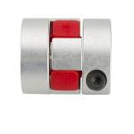 Curved Aluminum Flexible Coupling CNC Flange Jaw Servo Motor Shaft Couplings for sale