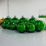Double Layer PVC Giant Inflatable Christmas Ormanets with Mirror Effect