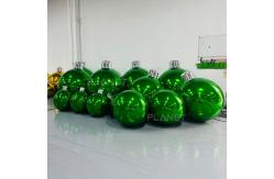China Double Layer PVC Giant Inflatable Christmas Ormanets with Mirror Effect supplier