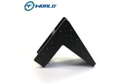 China Medical Brackets Black Sandblasting Anodizing Aluminum Parts CNC Milling Machining supplier