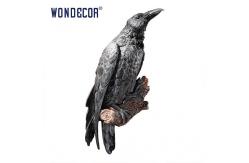 China Weatherproof Crow Bird Metal Wall Art Smooth Texture supplier