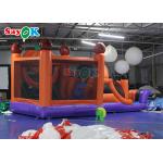 Halloween Pumpkin Inflatable Jumping Castle With Slide Combo