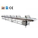 Inline Cooling Conveyor, Stainless Steel, Adjustable Speed With Cooling Fan. for sale