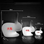 Custom Size Rotational Molding for LED Rabbit Lantern and Custom LED Lights for sale