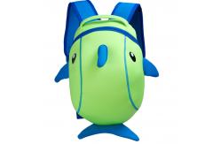 China Dustproof Kid Cool School Backpacks Water Resistance Dolphin Shape supplier