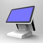 Angle Adjustable Touchscreen POS Terminal Two Screens Windows / Andriod Version DC 12V