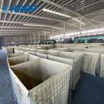 5mm Galfan Wire Mesh Welded Gabion Defense Barrier for sale