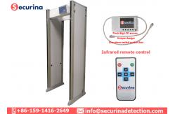 China 33 45 Pinpoint Zones Entry Metal Detector Scanner Keypad Infrared Remote Control supplier
