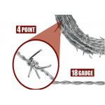 Impact Resistant PVC Coated Galvanized Barbed Wire Mesh Fencing With Custom Lengths