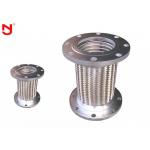 Flange Metal Braided Hose , Braided Flex Connectors Non Vibration Noise SS 304