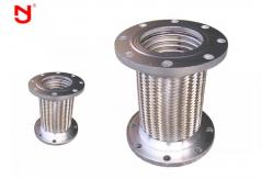 China Flange Metal Braided Hose , Braided Flex Connectors Non Vibration Noise SS 304 supplier