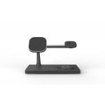 15W all in one Fast Wireless Charger With Night Light Zinc Alloy 271g Black And White for sale