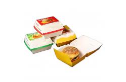 China Low Price Custom Logo Biodegradable Kraft Cardboard Boxes for Fries Burger Chicken supplier