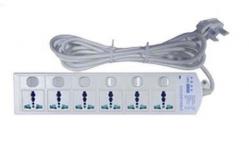 China Home Use Lightning Grounding System 6 Outlet Power Strip 10KA 275V supplier