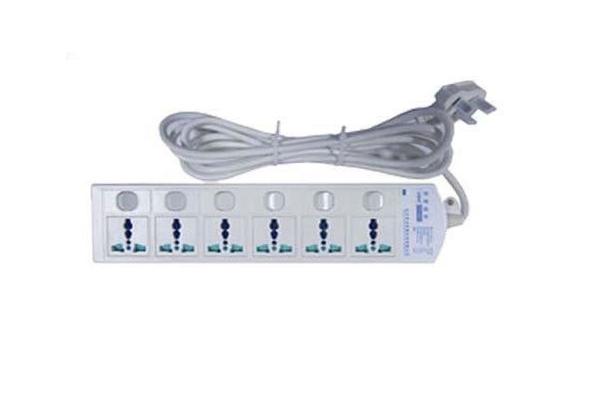 Home Use Lightning Grounding System 6 Outlet Power Strip 10KA 275V
