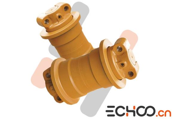 Two Edge CAT320 Bottom Rollers Excavator For Chassis Parts High Strength