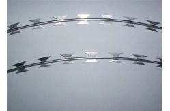 China 1.4mm Hot Dipped Single Razor Barbed Wire Blade Fencing Bto-22 supplier