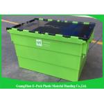 Transportation Turnover Box / Industrial Storage Containers with Plastic Attached Lid