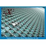 Football Field PVC Coated Chain Link Mesh Fence With Diameter 0.4mm for sale