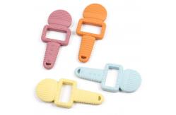 China Chewable 100% Natural Rubber Teether Purple Rubber Toys For Teething supplier