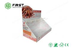 China Custom Recyclable Retail CDU Counter Display Stand Pegs Hooks Cardboard Counter Display supplier