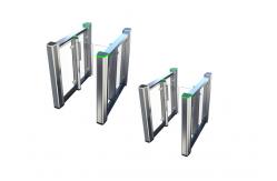 China Face Recognition IP54 RS485 Biometric Swing Gate 10mm acrylic supplier