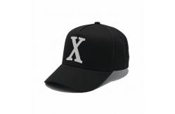 China Structured Adjustable 5 Panel Baseball Cap Embroidered Text With Metal Buckle supplier