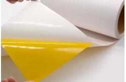 China Polyimide Materials Permanent Adhesive Matte White 1Mil With Glassine supplier