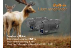 China Thermal Imaging Laser Rangefinder Monocular Lithium Battery Powered supplier
