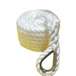 20mm/24mm 220m 3 Strand Nylon Twisted Rope With White Color for sale