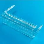 Clear Transparent Spiral Quartz Glass Tube With Polished Surface for sale