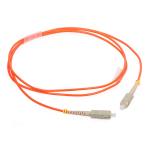SC / FC / LC Multimode Duplex Fiber Patch Cord with Orange color cable for sale