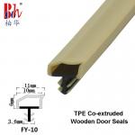 Co-Extrusion TPE Wooden Door Seals Sealing Strips Yellow Rubber Weatherstrips for sale