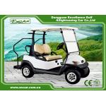 White 48v Battery Golf Cart , Two Passenger Club Car Golf Cars With 100% Waterproof Accelerator for sale