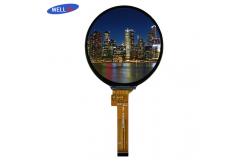 China RGB Vertical Stripe Round LCD Display For Showing Customer Transactions supplier